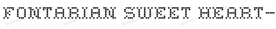 Fontarian Sweet Heart字体转换